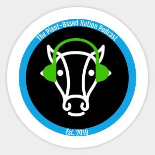 Plant-Based Nation Podcast standard logo Sticker